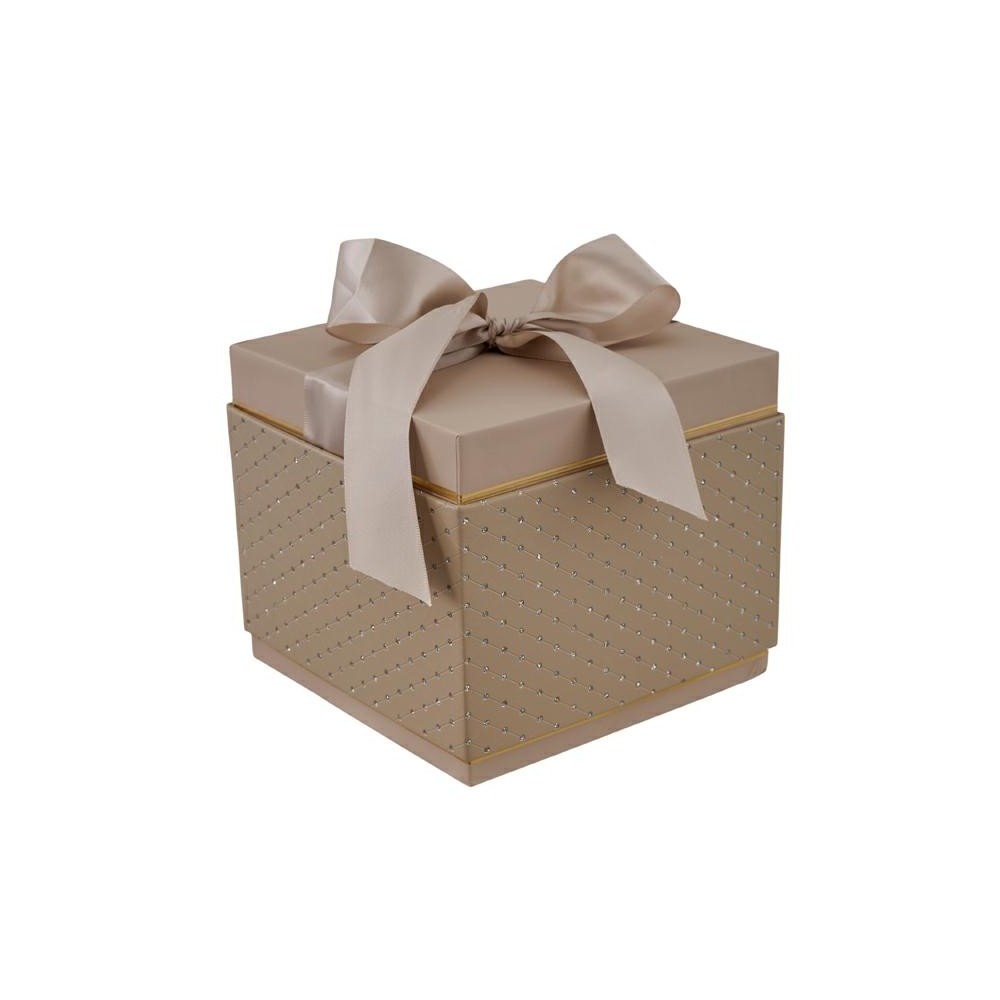 CREAM SCATOLA QUADRATA GRANDE 18.4X18.4X16.2